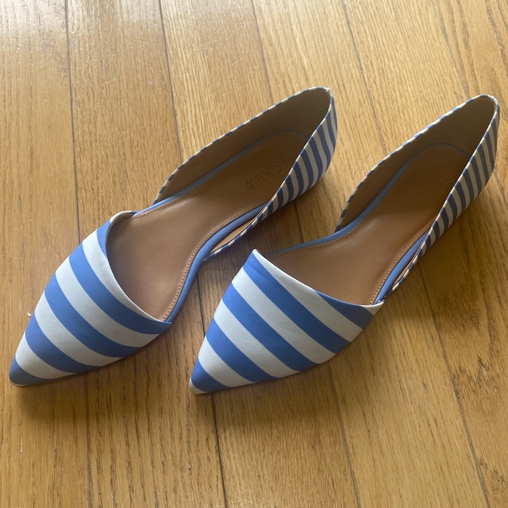 J. Crew Stripe Zoe D’Orsay - 9.5